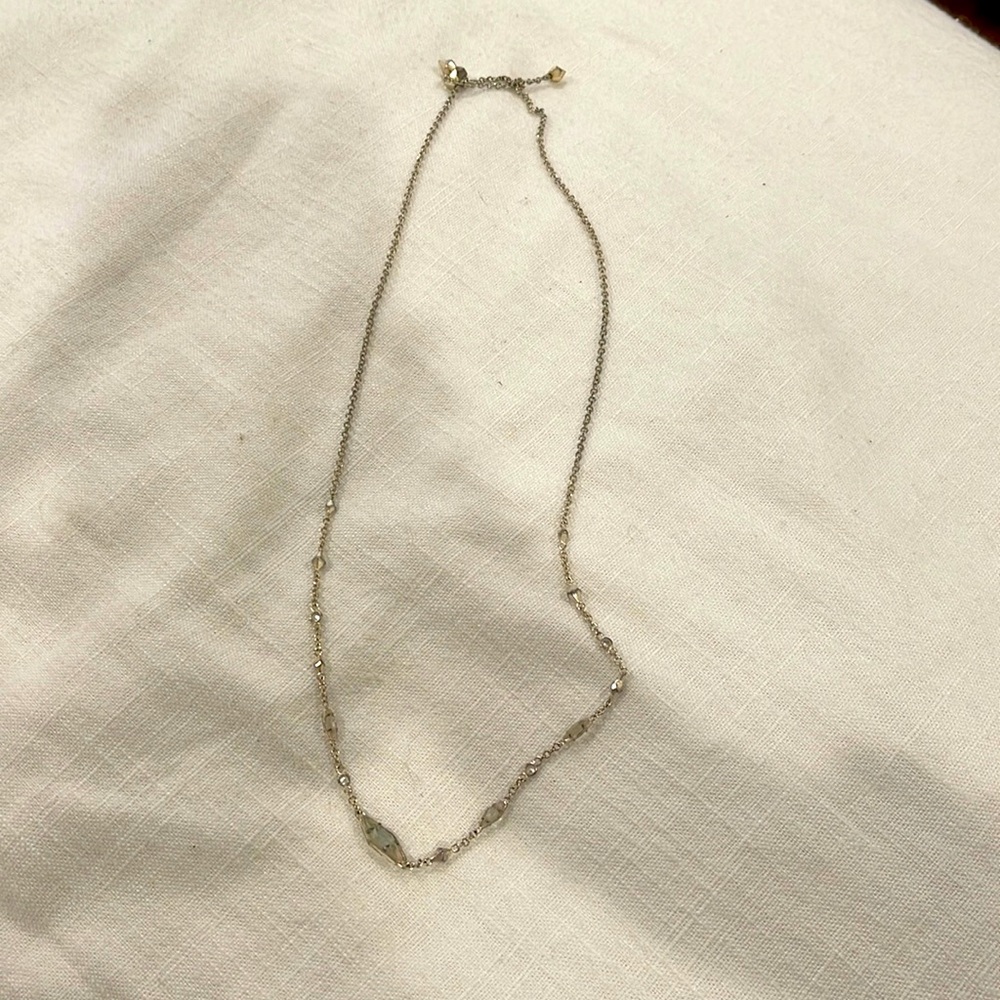 Gold adjustable Kendra Scott necklace